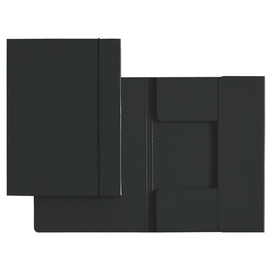 Sammelmappe mit 3 Klappen und Gummizug A4 bis 180Blatt schwarz Recycling Leitz 3926-00-95 Produktbild