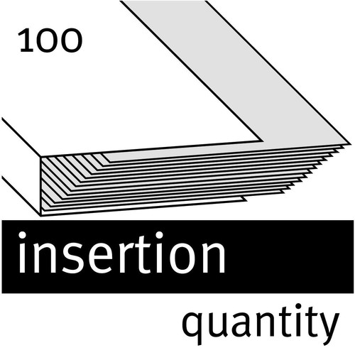 Umlaufmappe mit zwei Sichtlöchern A4 bis 100Blatt grün Karton Elba 1000916660 Produktbild Additional View 2 L