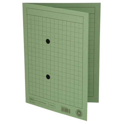 Umlaufmappe mit zwei Sichtlöchern A4 bis 100Blatt grün Karton Elba 1000916660 Produktbild