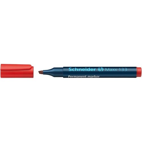 Permanentmarker Maxx 133 1-4mm Keilspitze rot Schneider 113302 Produktbild Front View L