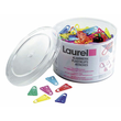Büroklammern 25mm farbig sortiert Kunststoff dreieckig Laurel 0113-98 (DS=500 STÜCK) Produktbild