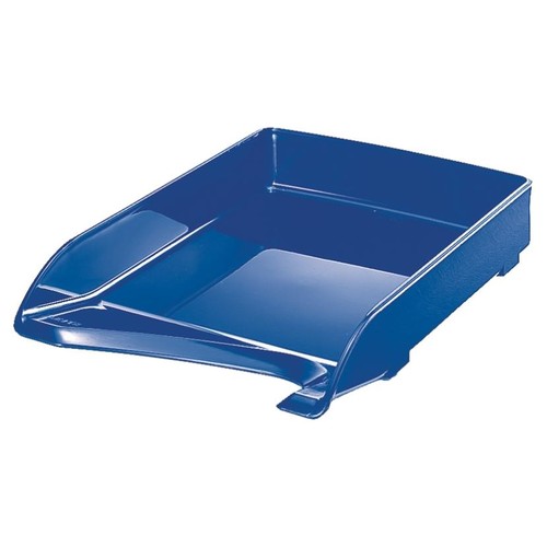 Briefkorb Elegant für A4 244x52x335mm blau kunststoff Leitz 5220-00-35 Produktbild Front View L