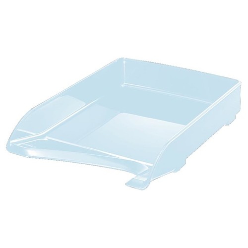 Briefkorb Elegant für A4 244x52x335mm glasklar kunststoff Leitz 5220-00-02 Produktbild Front View L