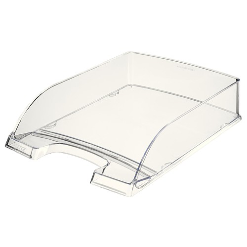 Briefkorb Plus für A4 242x63x340mm glasklar kunststoff Leitz 5226-00-02 Produktbild Front View L