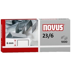 Heftklammern 23/6 Novus 042-0039 für ca. 30 Blatt (PACK=1000 STÜCK) Produktbild