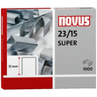 Heftklammern 23/15 SUPER Novus 042-0044 für ca. 120 Blatt (PACK=1000 STÜCK) Produktbild
