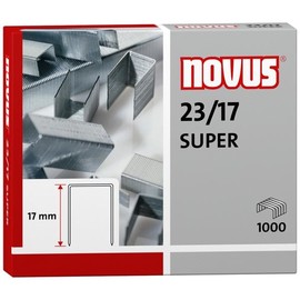 Heftklammern 23/17 SUPER Novus 042-0045 (PACK=1000 STÜCK) Produktbild