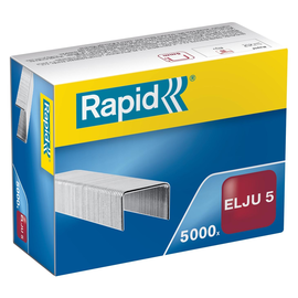 Heftklammern Elju 5mm verzinkt Rapid 31070513 für ca. 15 Blatt (PACK=5000 STÜCK) Produktbild