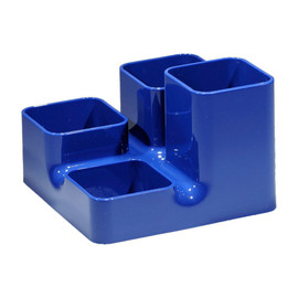 Köcher uni-butler 13x13x9cm royalblau Kunststoff Arlac 234-24 Produktbild