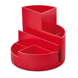 Köcher Rundbox Durchmesser 14cm/H 12,5cm ECO rot Kunststoff Maul 41176-25.ECO Produktbild