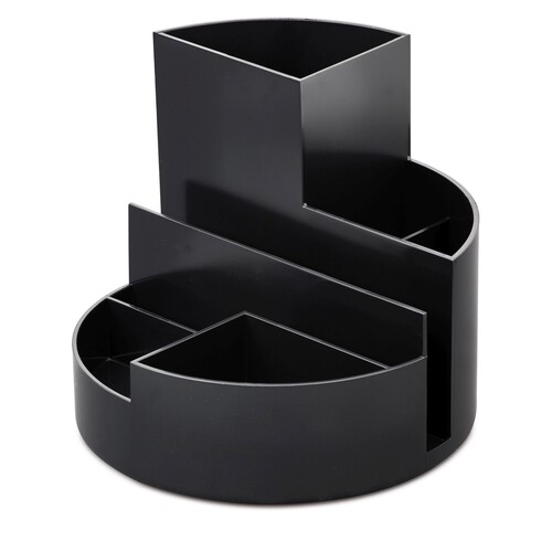 Köcher Rundbox Durchmesser 14cm/H 12,5cm ECO schwarz Kunststoff Maul 41176-90.ECO Produktbild Front View L