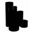 Stifteköcher tubo 6 Fächer schwarz Polystyrol BestStandard Produktbild
