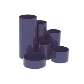 Stifteköcher tubo 6 Fächer blau Polystyrol BestStandard Produktbild
