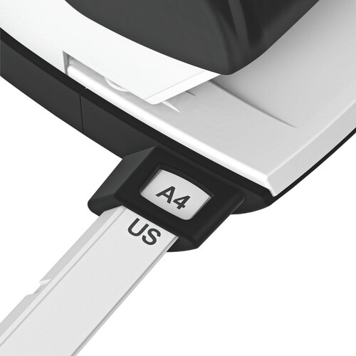 Locher NeXXt 5008 bis 30Blatt schwarz Metall Leitz 5008-00-95 Produktbild Back View L