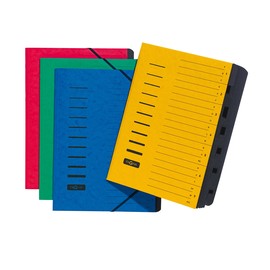 Ordnungsmappe mit 7 Fächern und Gummizug blau Karton Pagna 24081-02 Produktbild
