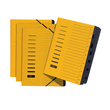 Ordnungsmappe mit 7 Fächern und Gummizug gelb Karton Pagna 24081-05 Produktbild Additional View 1 S