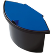 Abfalleinsatz mit Deckel Standard 2l schwarz/blau Helit H6106093 Produktbild Additional View 1 S