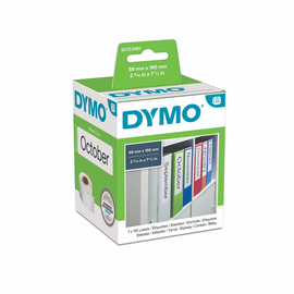 LabelWriter-Ordner-Etiketten breit 59x190mm weiß Dymo S0722480 (PACK=110 ETIKETTEN) Produktbild