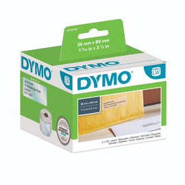 LabelWriter-Adress-Etiketten 36x89mm transparent Kunststoff Dymo S0722410 (PACK=260 ETIKETTEN) Produktbild