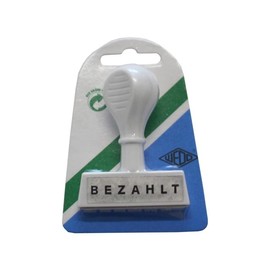 Textstempel -Bezahlt- 4,5cm Kunststoff Wedo 1939 Produktbild