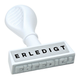 Textstempel -Erledigt- 4,5cm Kunststoff Wedo 19316 Produktbild