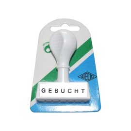 Textstempel -Gebucht- 4,5cm Kunststoff Wedo 19312 Produktbild