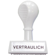 Textstempel -Vertraulich- 4,5cm Kunststoff Wedo 19326 Produktbild