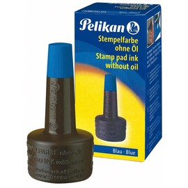 Stempelfarbe ohne Öl 28ml blau Pelikan 400142581 (FL=28 MILLILITER) Produktbild