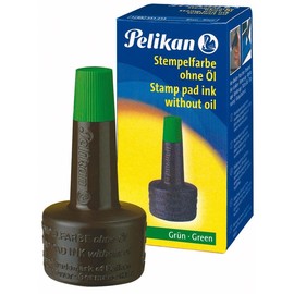 Stempelfarbe ohne Öl 28ml grün Pelikan 351239 (FL=28 MILLILITER) Produktbild