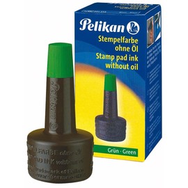 Stempelfarbe ohne Öl 28ml grün Pelikan 100436066 (FL=28 MILLILITER) Produktbild