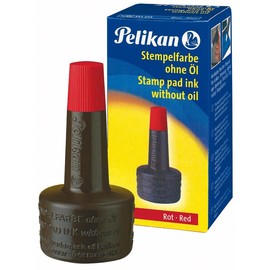 Stempelfarbe ohne Öl 28ml rot Pelikan 100436065 (FL=28 MILLILITER) Produktbild