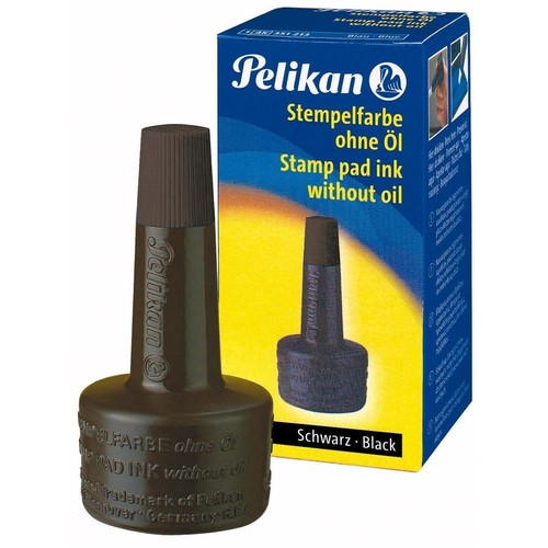 Stempelfarbe ohne Öl 28ml schwarz Pelikan 351197 (FL=28 MILLILITER) Produktbild