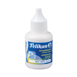 Stempelfarbe 84 wasserfest deckend 30ml weiß Pelikan 300004213 (FL=30 MILLILITER) Produktbild
