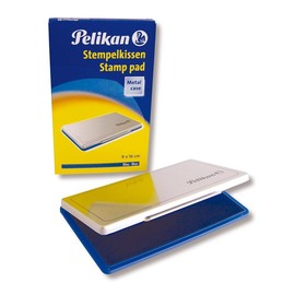 Stempelkissen 1 9x16cm blau Metall Pelikan 331124 Produktbild