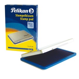 Stempelkissen 2 7x11cm blau Metall Pelikan 331017 Produktbild