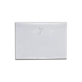 Aktentasche Carry Folder mit Druckknopf A4 bis 100Blatt weiß transparent PP Rexel 16129WH (PACK=5 STÜCK) Produktbild
