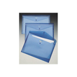 Aktentasche Carry Folder mit Druckknopf A4 bis 100Blatt blau transparent PP Rexel 16129BU (PACK=5 STÜCK) Produktbild