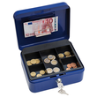 Geldkassette Gr. 2 mit Kunststoffeinsatz 200x160x90mm blau Stahl Wedo 145203H Produktbild Additional View 1 S