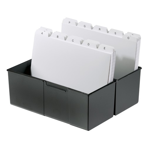 Karteibox A5 228x102x171mm für 450Karten schwarz Kunststoff HAN 975-13 Produktbild Additional View 2 L