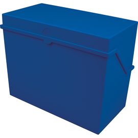 Kleinkartei A6 165x90x130mm für 400Karten blau Kunststoff Helit H6214634 Produktbild