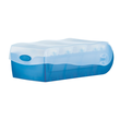 Karteibox Croco inkl. 5 Stützplatten und 100 Karten A8 97x191x67mm für 500Karten blau Kunststoff HAN 998-643 Produktbild Additional View 1 S
