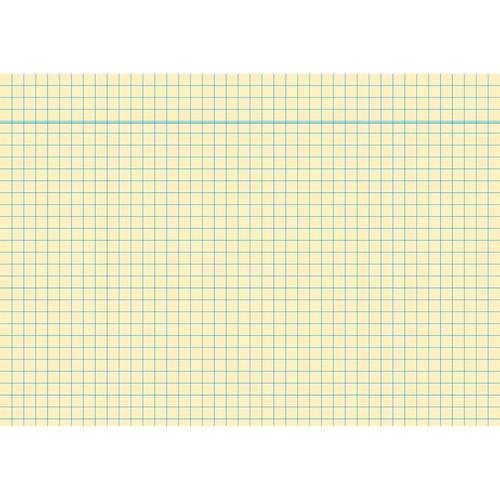 Karteikarten A5 kariert gelb holzfrei RNK 11485 (PACK=100 STÜCK) Produktbild Front View L