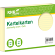 Karteikarten A5 liniert gelb holzfrei RNK 11505 (PACK=100 STÜCK) Produktbild