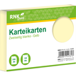 Karteikarten A6 unliniert gelb holzfrei RNK 11476 (PACK=100 STÜCK) Produktbild