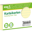 Karteikarten A7 liniert gelb holzfrei RNK 11507 (PACK=100 STÜCK) Produktbild