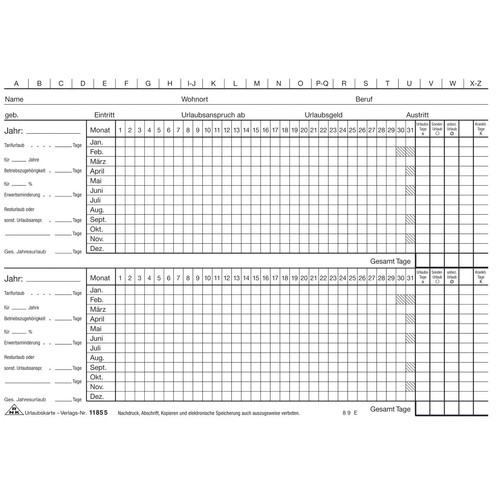 Urlaubskarte A5 quer 190g weiß Karteikarton RNK 118550 Produktbild Front View L