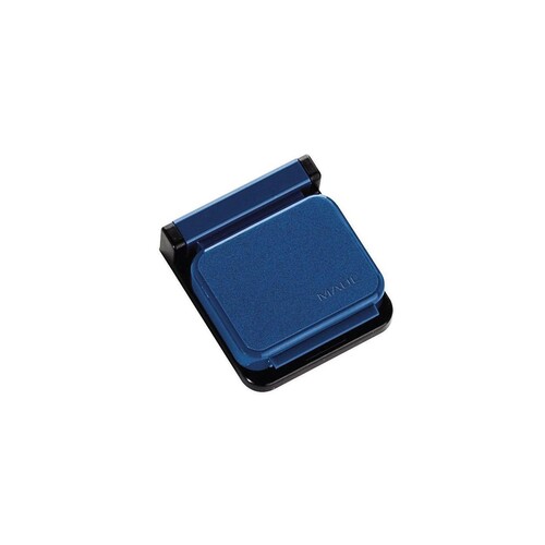 Magnetclip S mit Magnetschnapp-Automatik 36x40mm blau selbstklebend MAUL 62400-35 Produktbild Front View L