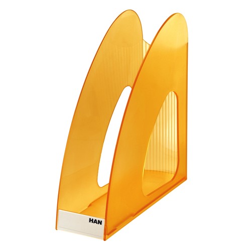 Stehsammler TWIN 76x26x239mm orange transparent kunststoff HAN 1611-61 Produktbild Additional View 2 L