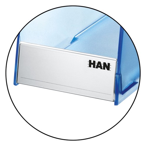 Stehsammler TWIN 76x257x239mm blau transparent kunststoff HAN 1611-64 Produktbild Additional View 3 L