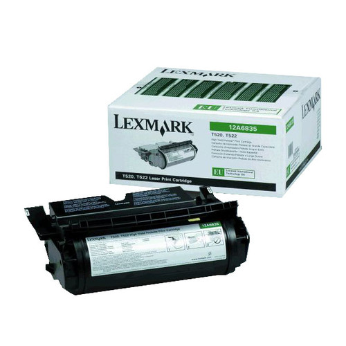 Toner für Optra T520/T522 7500Seiten schwarz Lexmark 12A6830 Produktbild Front View L